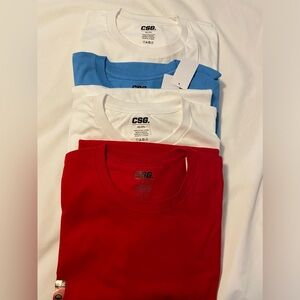 Lot of 4: Men’s CSG Brand 4X/4TG Short Sleeve T-shirts. NWT